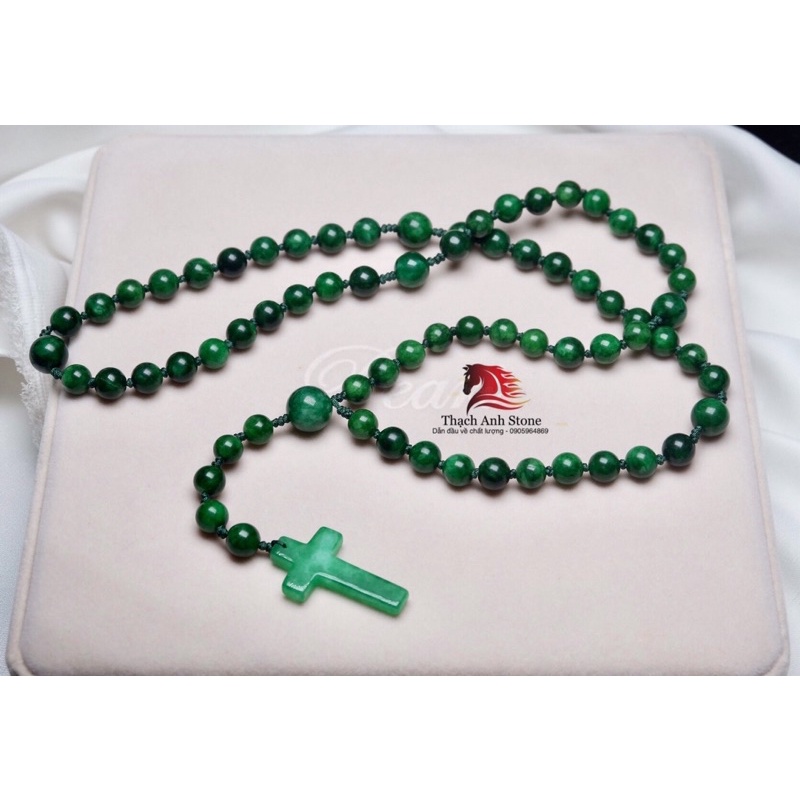 vong cổ mân côi chuoi hat ngoc cam thach