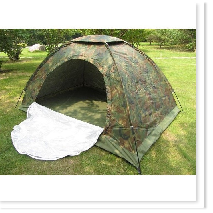 Lều cắm trại, phượt, du lịch, picnic gia đình (3-4 người) chống nước, chống muỗi (màu rằn ri,nhiều màu)