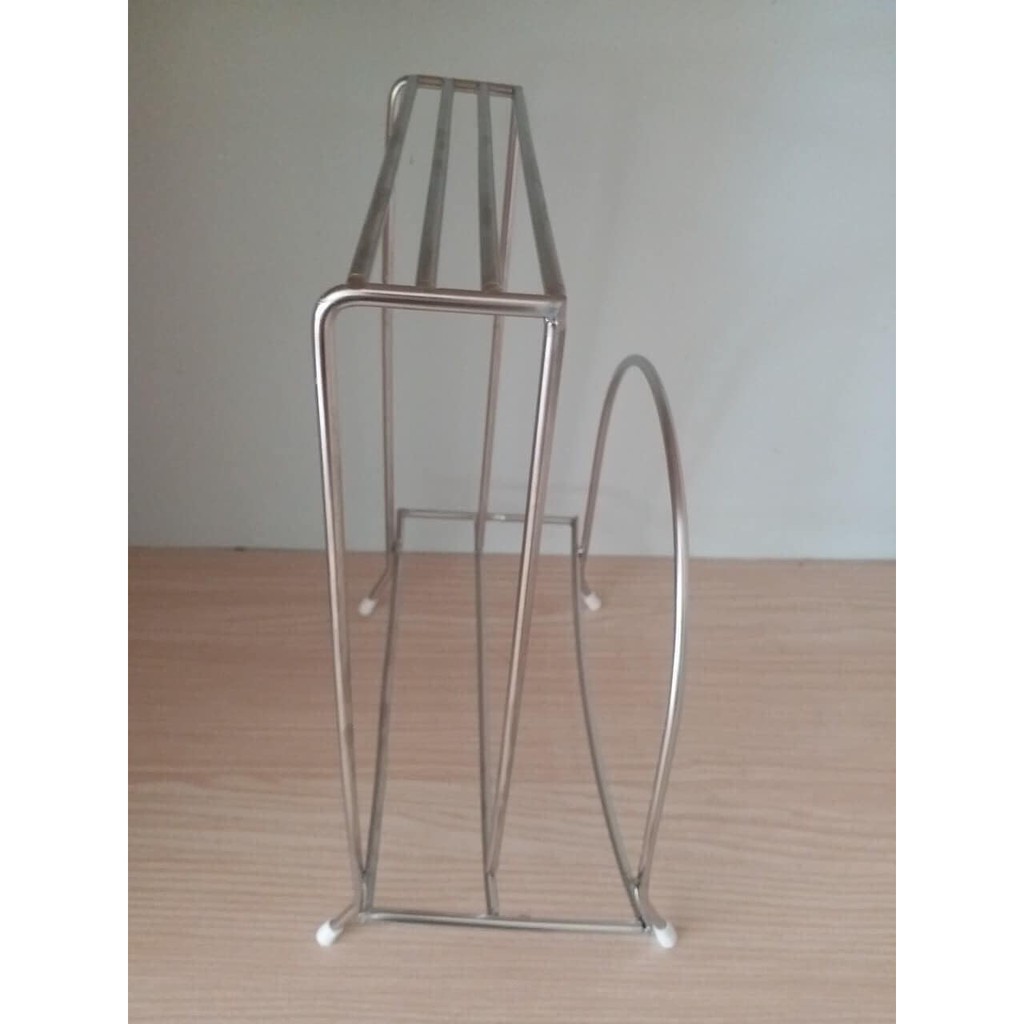 Giá để dao, thớt, vung, kệ để dao thớt inox đa năng