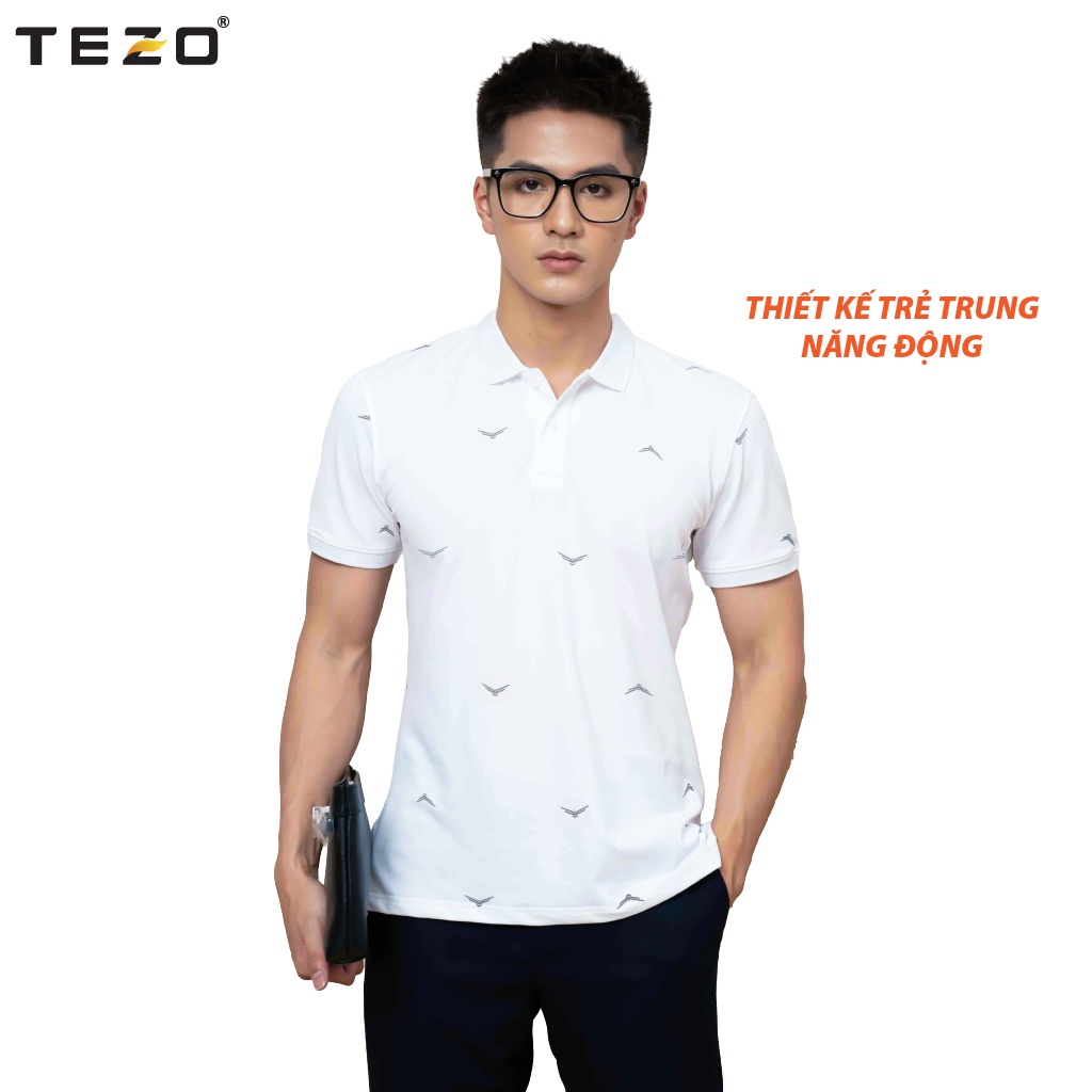 Áo polo nam Tezo  thun nam phối màu lịch sự trẻ trung năng động 2112APCH03