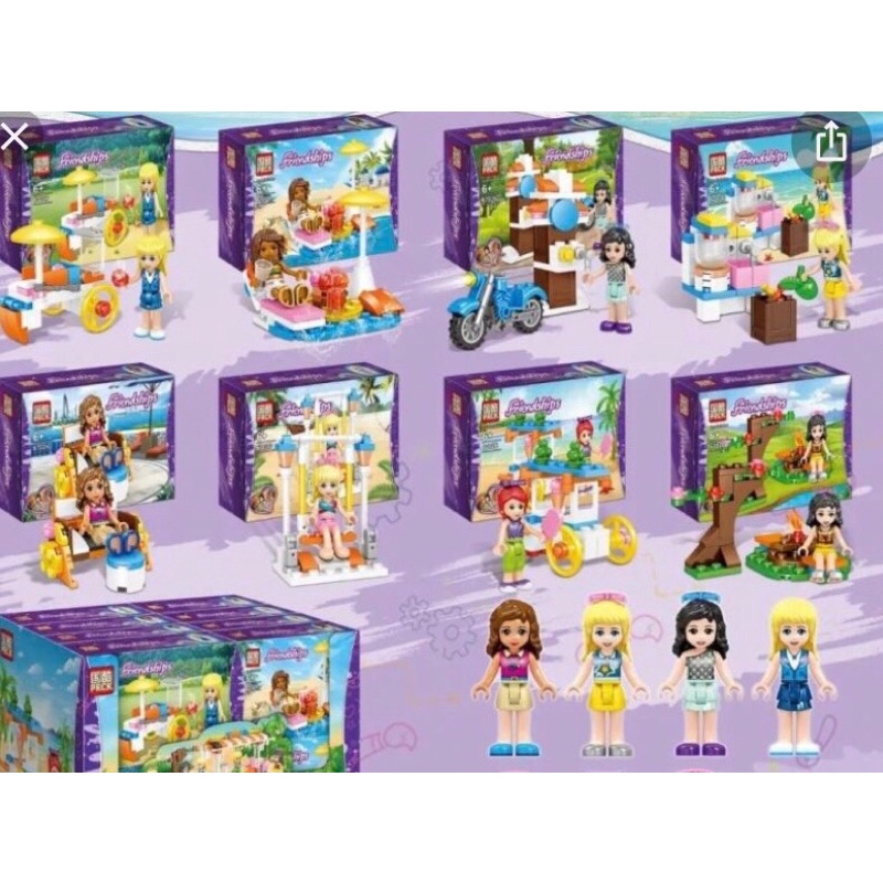 Bộ xếp hình con gái friend / friends nhí cho bé nhiều mẫu