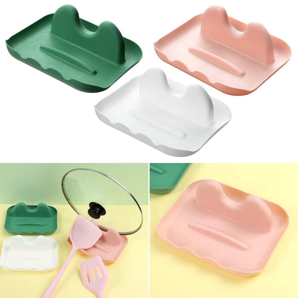 CONOPERY Giá đỡ nắp nồi / muỗng chống trượt đa năng nhiều màu tùy chọn tiện dụng cho nhà bếp