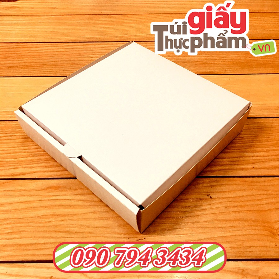 100 Hộp Pizza, Thực Phẩm Ivory Size 17cm (Ko in)