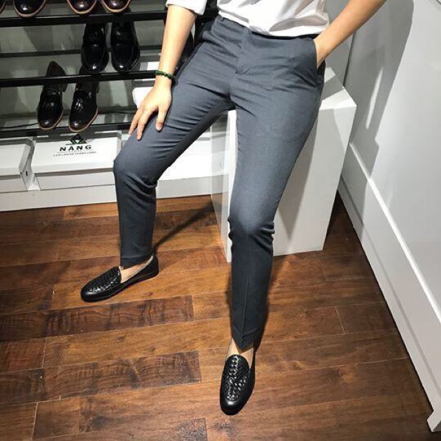 [ Hình Thật 100% ] Quần Tây Âu Cao Cấp Vải  Co Giản 4 Chiều Ống Côn[hoàn xu Shopee] | BigBuy360 - bigbuy360.vn