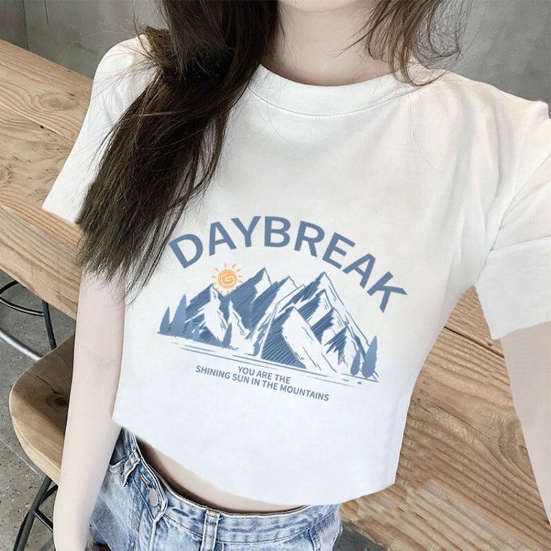 Áo Thun Crop Top Cotton Tay Ngắn Thời Trang Mùa Hè 2022 Thiết Kế Mới Cho Nữ