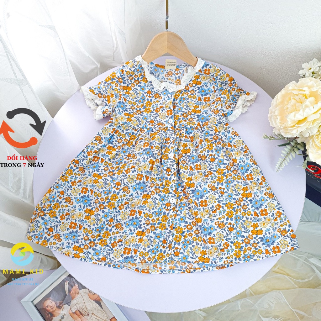 váy xinh cho bé gái 1-7 tuổi, hoa nhí siêu dễ thương ,Mamikid