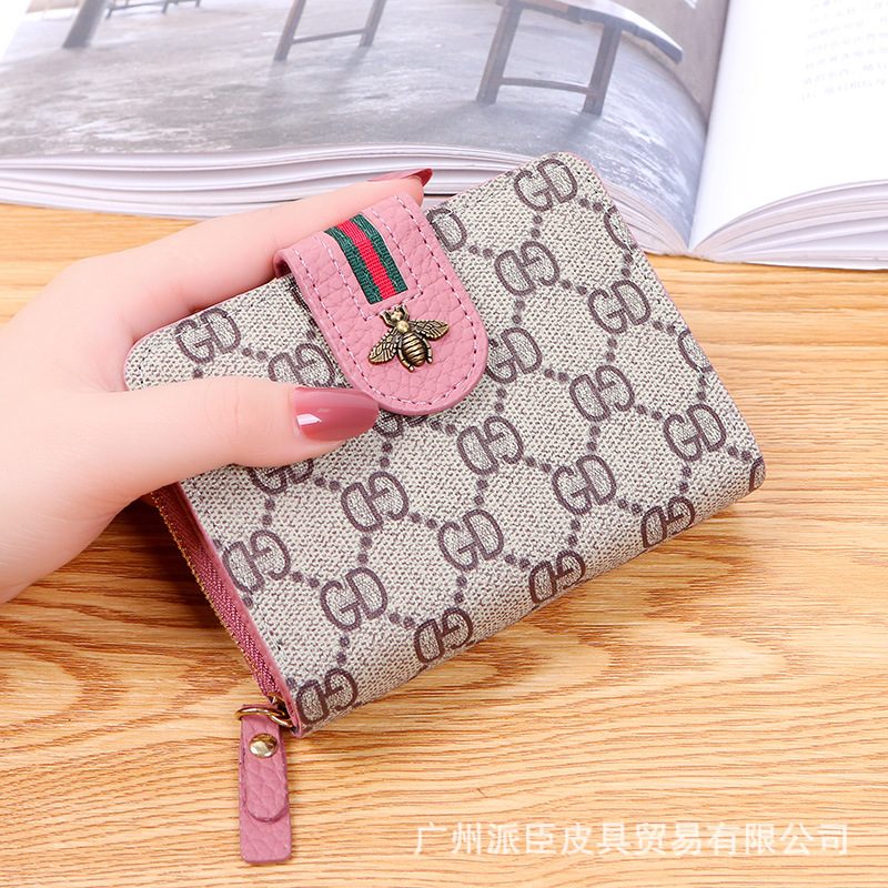ins Korea Little Bee Wallet Creative Female Mini student short wallet card bag change
