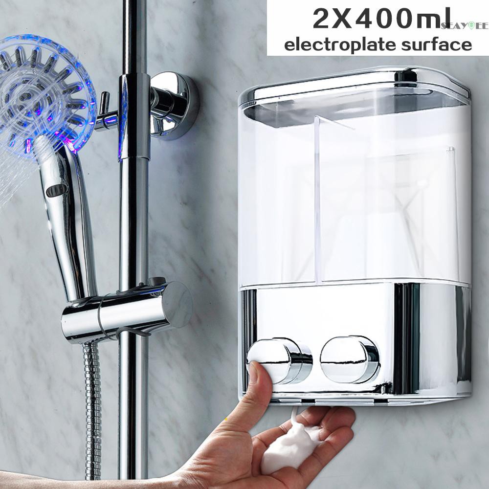 Bình Đựng Dầu Gội / Sữa Tắm Hai Đầu Gắn Tường Tiện Lợi