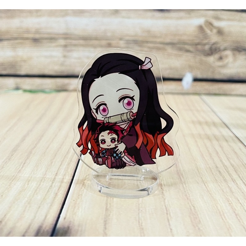 bộ 9 standee để bàn kimetsu no yaiba mica trong/tượng mô hình anime kimetsu no yaiba