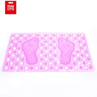 Thảm chân nhựa chống trơn nhà tắm Minigood 64x34cm