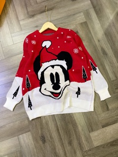 BÁN SỈ ÁO LEN MICKY ĐỎ CHO NỮ