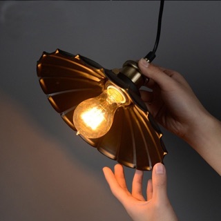 Đèn Thả Lá Sen D25cm Đui Đồng Cực Chất - Decor Quán Cafe | Đèn Toàn Lợi