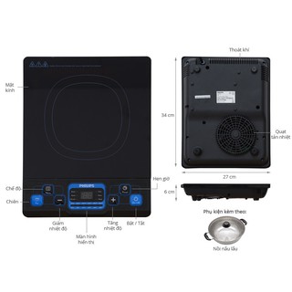 Bếp từ giá rẻ 🍄 free ship 🍄 bếp từ đơn philips hd4921 hãng phân phối
