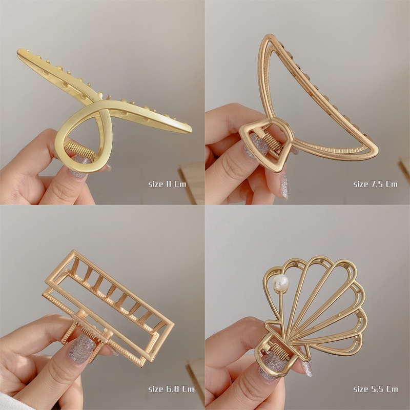 Kẹp Tóc Kim Loại Cá Mập Phong Cách Hàn Quốc