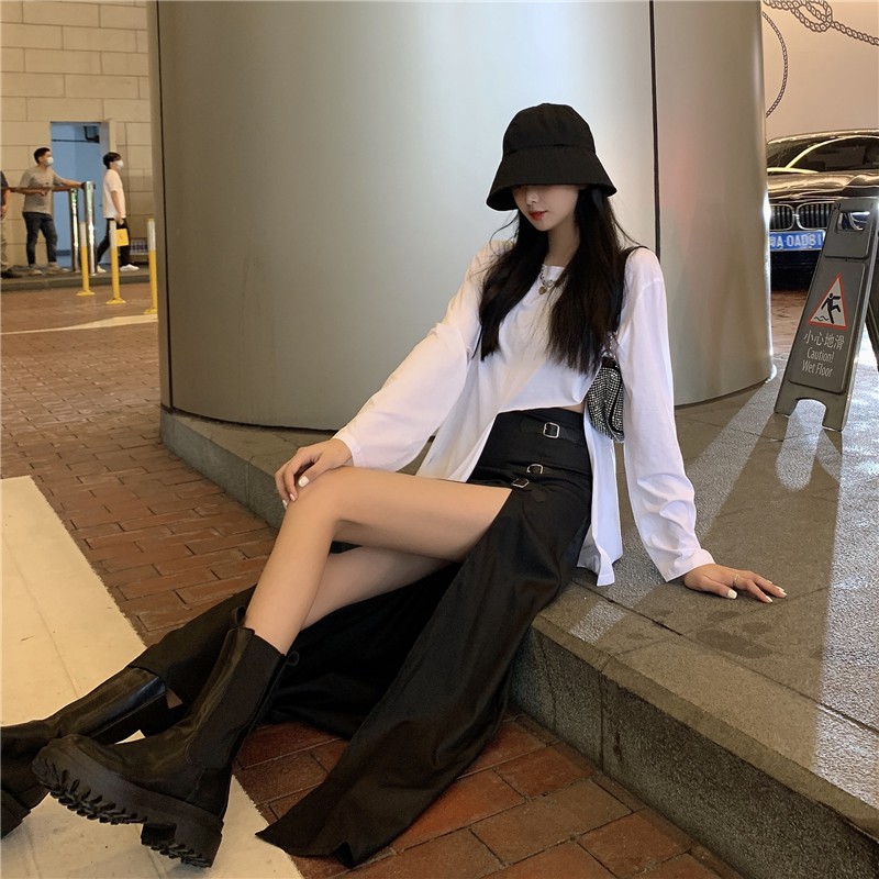 Ulzzang ( 얼짱) - CHÂN VÁY DÀI XẺ TÀ THỜI TRANG NỮ | BigBuy360 - bigbuy360.vn