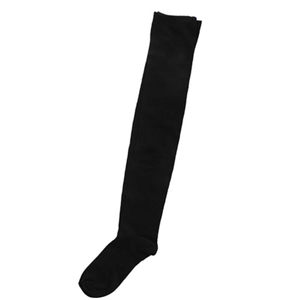 Vớ cotton cao qua gối màu trơn gợi cảm dành cho nữ chất lượng cao