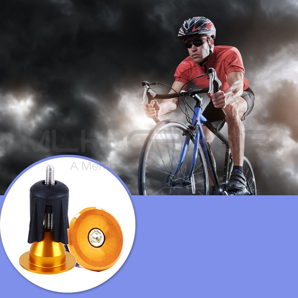 Nút Chặn Tay Lái Xe Đạp Thể Thao Leo Núi MTB Bộ 2 Chiếc Nắp Chụp Tay Lái Hợp Kim Nhôm Bền Bỉ MLH