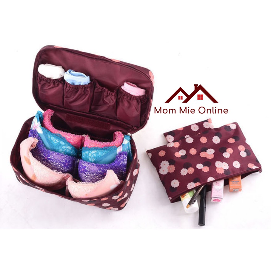 Túi đựng đồ lót cá nhân du lịch hoa văn chống thấm - T002