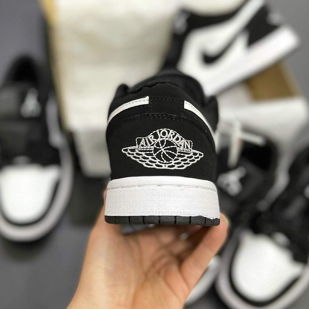 Giày 𝐉𝐨𝐫𝐝𝐚𝐧 1 low panda đen trắng nam nữ cổ thấp, Giày thể thao sneaker JD1 panda hàng loại đẹp Full box bill