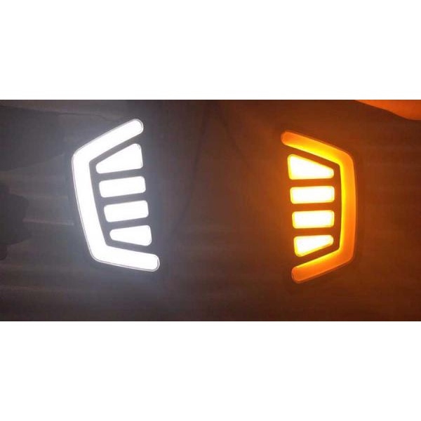 Đèn Led DRL hốc mặt ca lăng xe Ford ranger có  2 chế độ