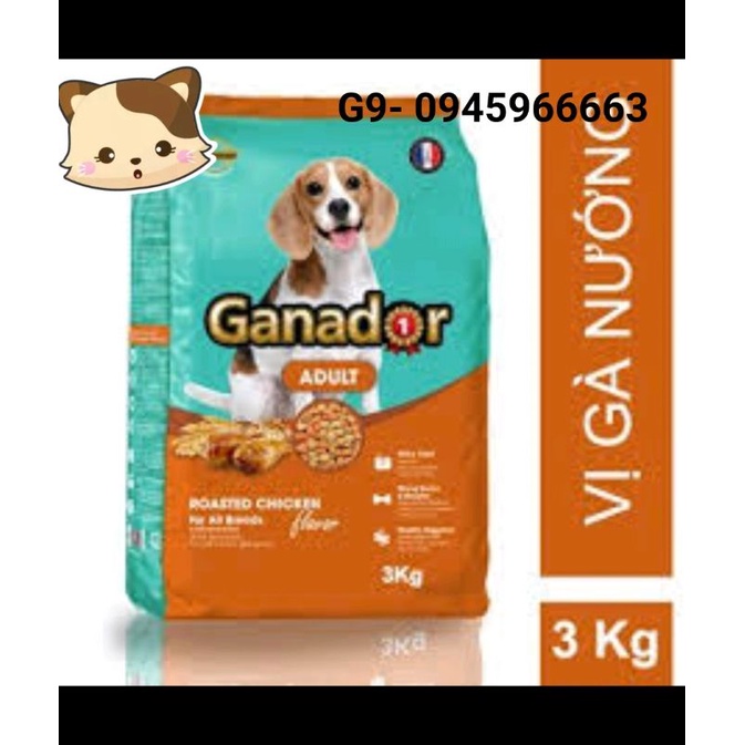 3kg GANADOR ADULT VỊ THỊT GÀ - THỨC ĂN CHÓ TRƯỞNG THÀNH