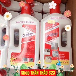 NƯỚC TẨY XI MĂNG, TẨY GẠCH THÔNG MINH G-OKAY 900ml