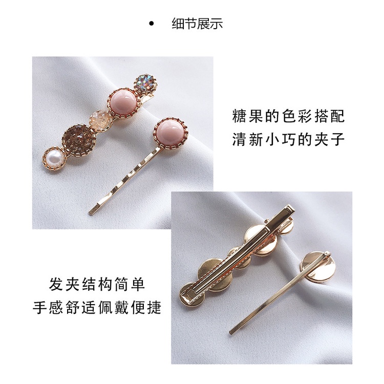 Set kẹp mái phong cách Hàn Quốc A6028 - Kẹp tóc đính hạt nhiều mẫu