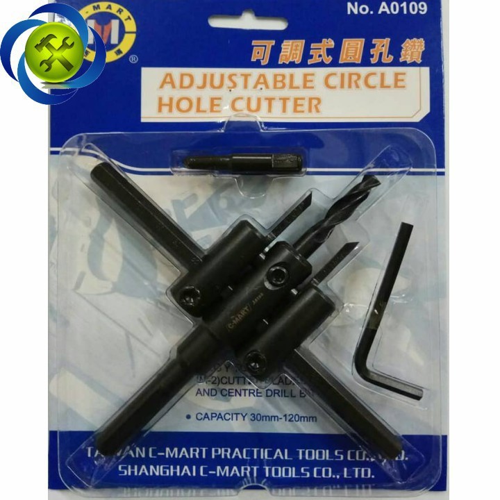 Bộ khoét thạch cao C-MART A0109 30mm-120mm