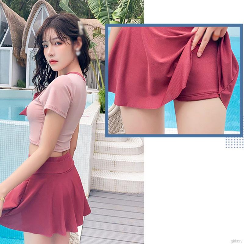 Set Đồ Tắm Trơn Màu Phong Cách Hàn Quốc Xinh Xắn Dành Cho Nữ | BigBuy360 - bigbuy360.vn