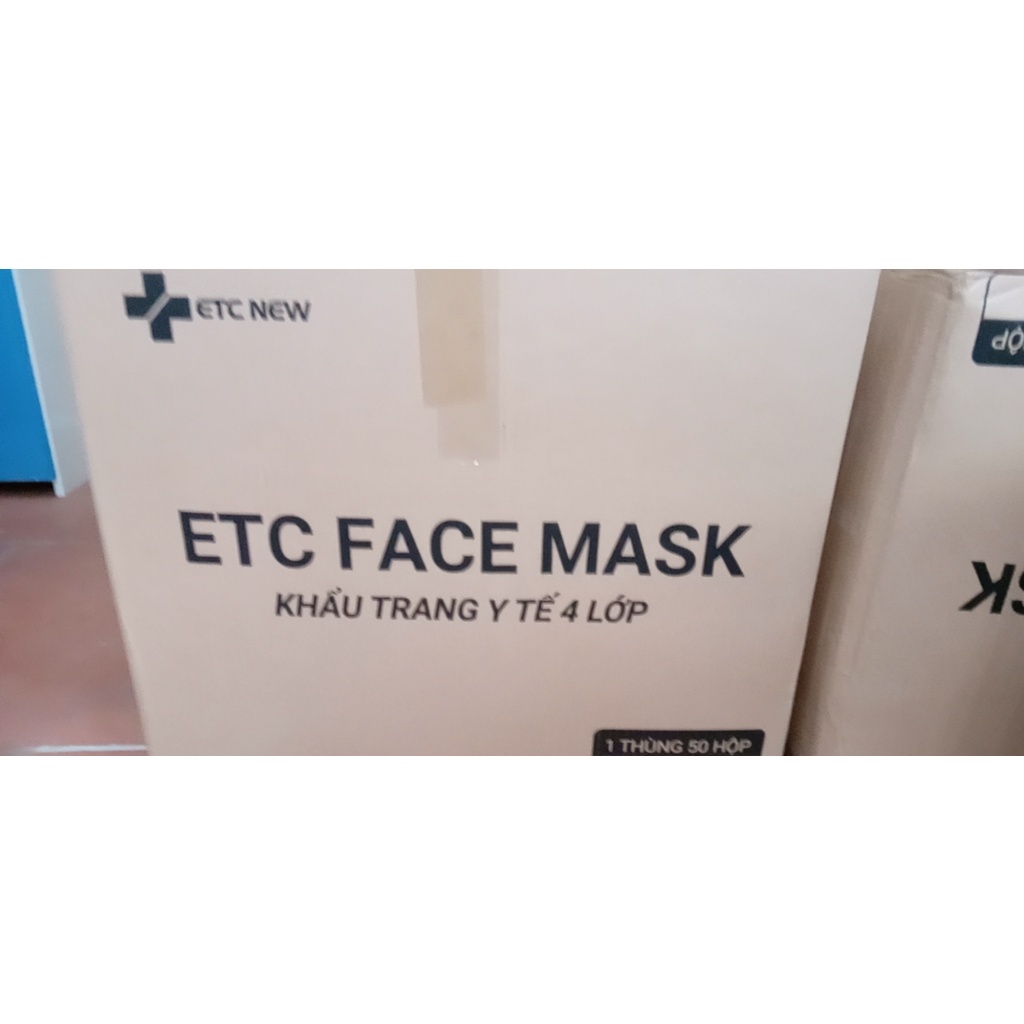 Hộp khẩu trang y tế 4 lớp ETC  50 chiếc