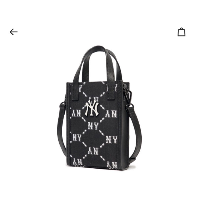 Túi MLB handphone jacquard Dia Mono ss22 đen