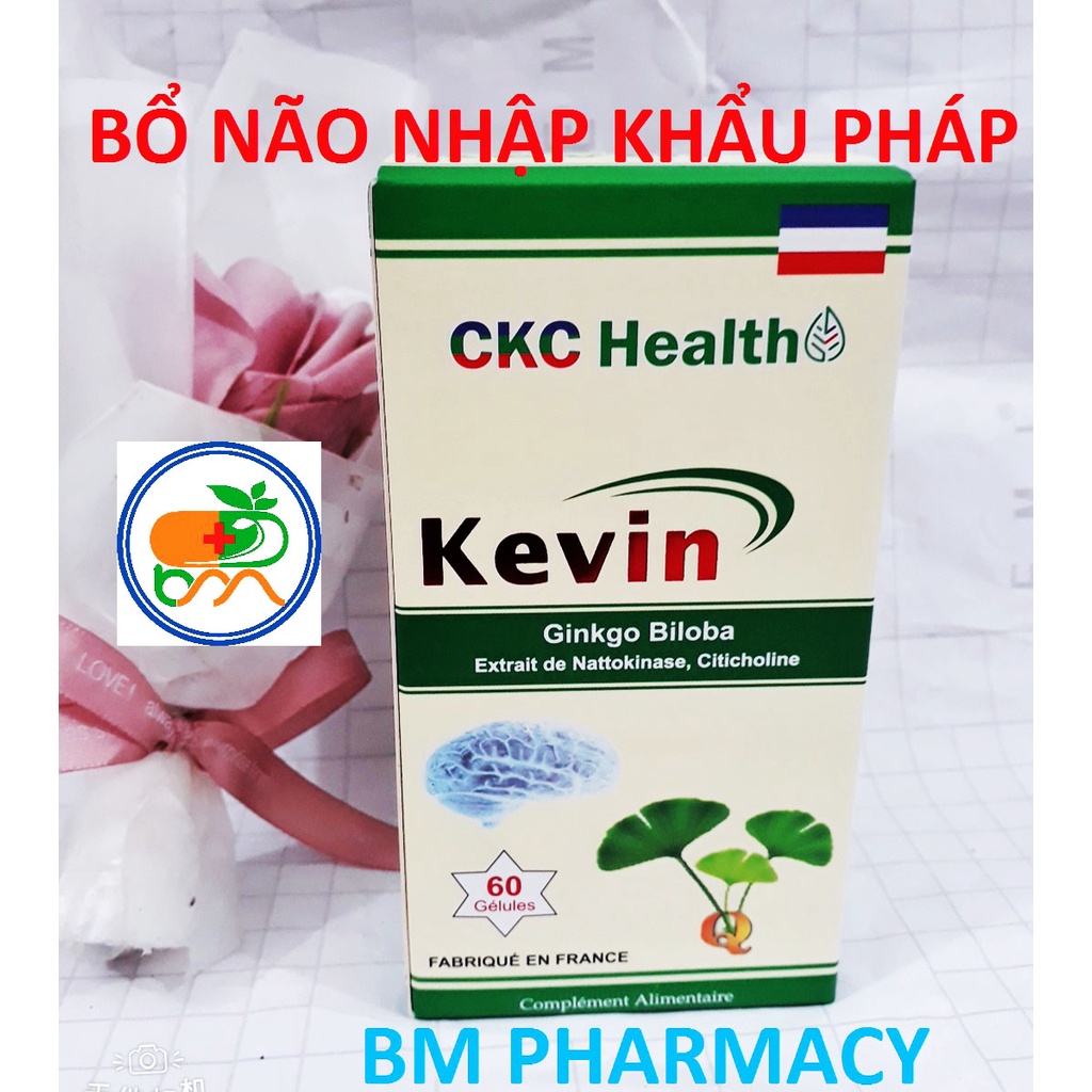 Bổ não nhập khẩu Pháp KENVIN, hỗ trợ hoạt huyết, dưỡng não, cải thiện tuần hoàn não, giảm đau đầu, chóng mặt, mất ngủ
