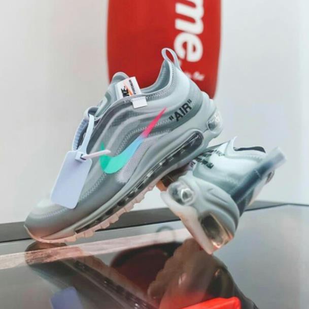 GIẦY đẹp (HOT ITEMS) Giày thể thao AIR MAX 97 OFF WHITE grey xám xanh cực đẹp giá tốt . . . . hot ³