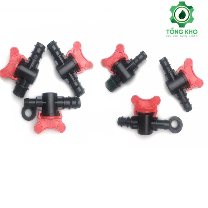 Van khóa LDPE - Phụ kiện ống LDPE - Hệ thống tưới ngoài trời - Hệ thống tưới cây cảnh - Tổng kho kim điện nước