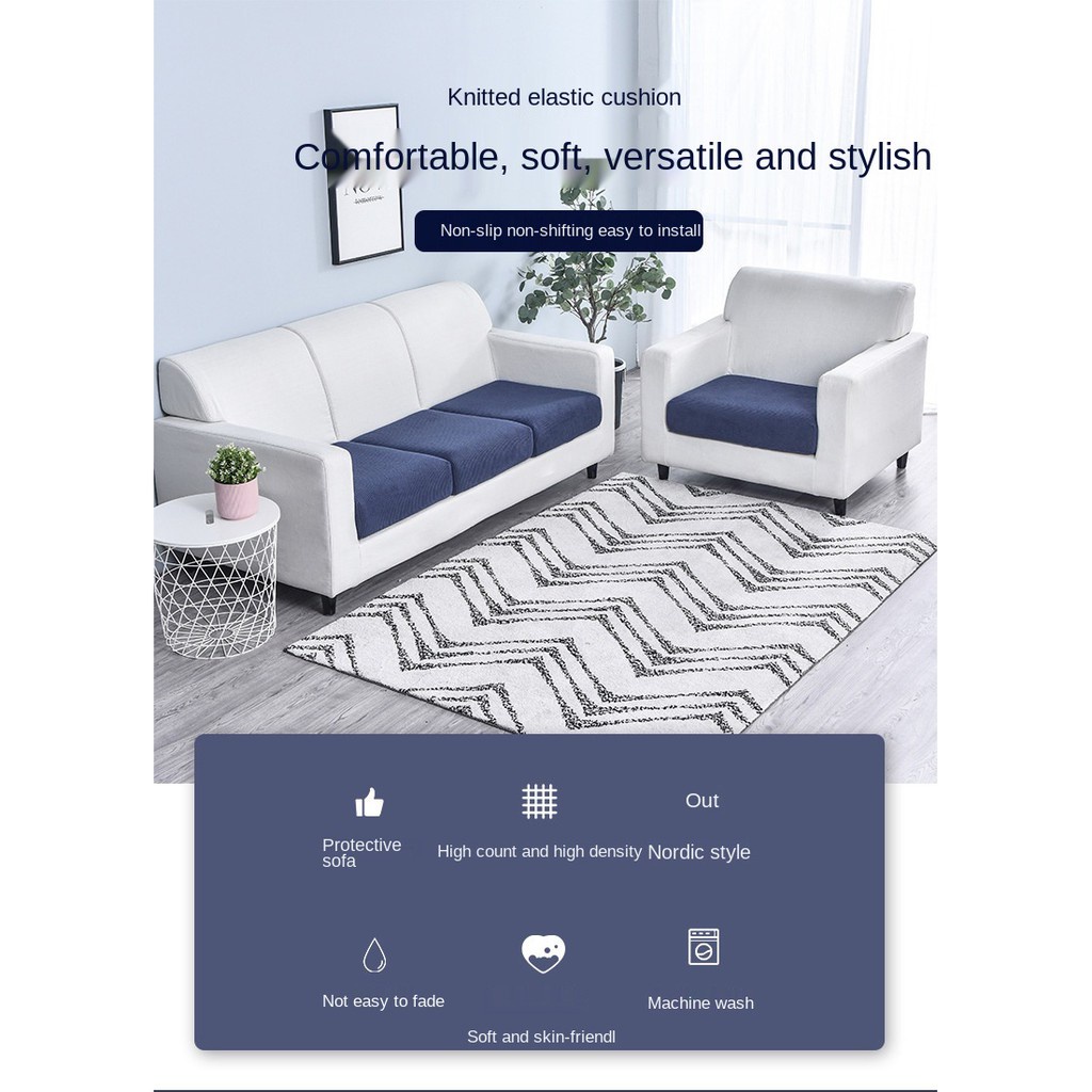 Vỏ bọc đệm ghế sofa hình chữ L 10 kích cỡ cho 1/2/3/4 chỗ ngồi 15 màu tùy chọn