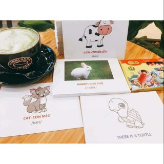 BỘ THẺ SONG NGỮ CHO BÉ YÊU