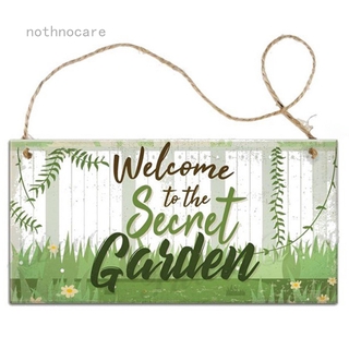 Bảng gỗ treo trang trí in chữ Nothnocare Fuping725 Htwers232