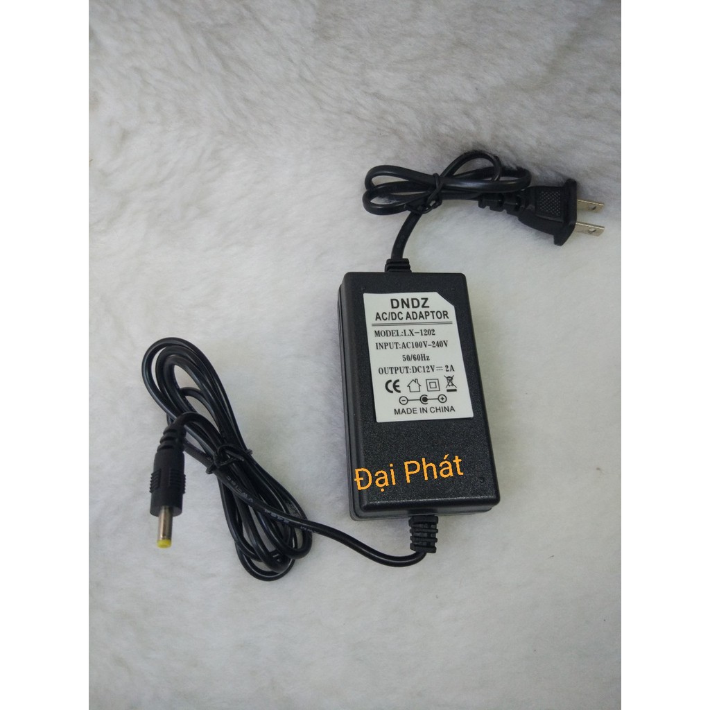 Nguồn Adapto 12V/2A ( 2 Đầu Jack DC)