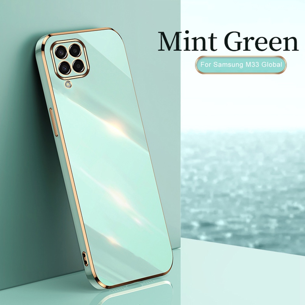 Ốp Điện Thoại Silicon Chống Sốc Mạ Viền Cho Samsung Galaxy M33 5G 2022 6.6" Sumsung M