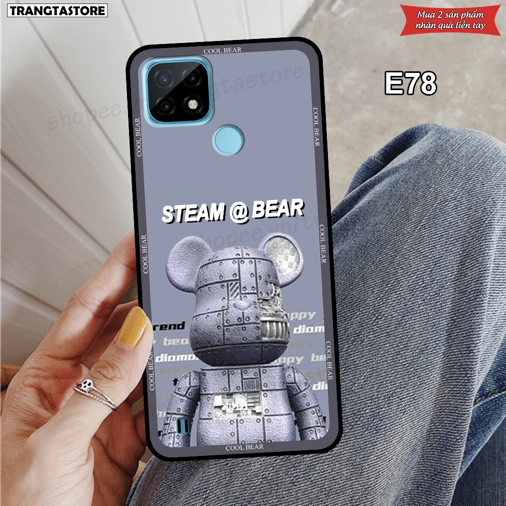 Ốp Realme C21 / C21Y / C25 / C25s / C25Y in hình gấu Bearbrick,Metal Style,Doremon siêu dễ thương chất lượng