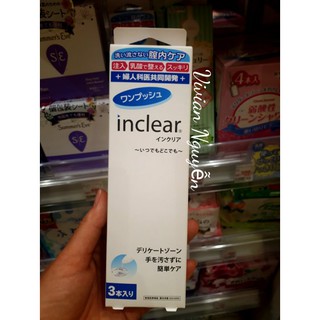 Que bơm Inclear ngăn ngừa mùi hôi, trị các bệnh âm đạo
