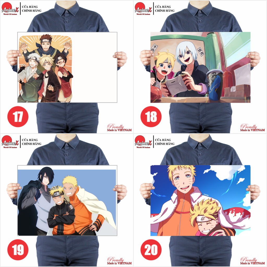 Tấm Poster Áp Phích A3 Anime Boruto - Naruto Next Generations - Poster Decal Trang Trí Nhà Cửa By AnimeX