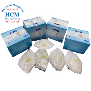 Khẩu trang n95 chính hãng 6 lớp không van cửu long màu trắng hộp 10 cái - ảnh sản phẩm 4