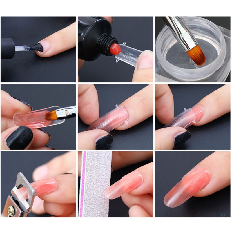 Bộ Gel Kim Tuyến Lấp Lánh Dùng Để Nối Dài Móng