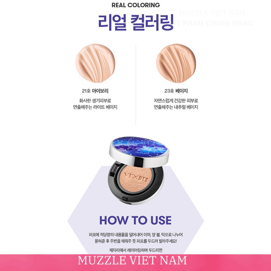 [SALE LỚN + Tặng Mặt Nạ Harana Trị Giá 25k] Set Mỹ Phẩm BTS Chính Hãng Mua 1 Được 3 [1 Cushion + 2 son] | BigBuy360 - bigbuy360.vn
