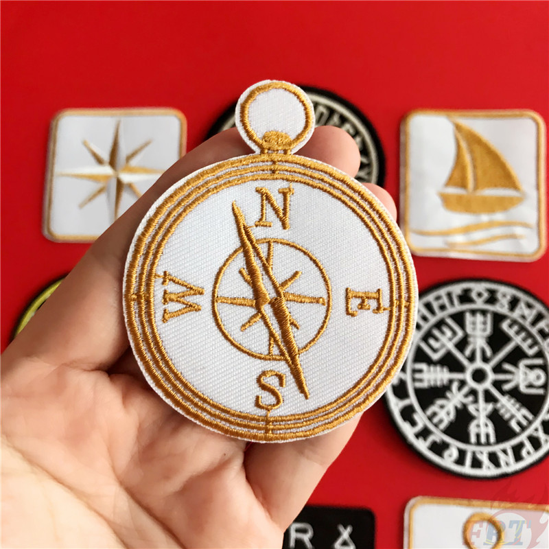 Miếng vá ủi thêu họa tiết phong cách thuyền buồm Viking