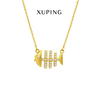 Dây Chuyền Nữ Hình Cá, Mạ Vàng 24K, Trang Sức Xuping Chính Hãng, XPDC03