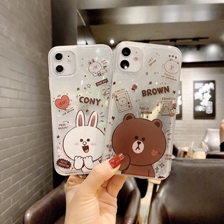 Ốp Điện Thoại Kim Tuyến Nước Hình Gấu Hoạt Hình Cho Iphone 11 12 Mini 12 Pro Max 7 8 Plus X Xr Xs Max 11pro