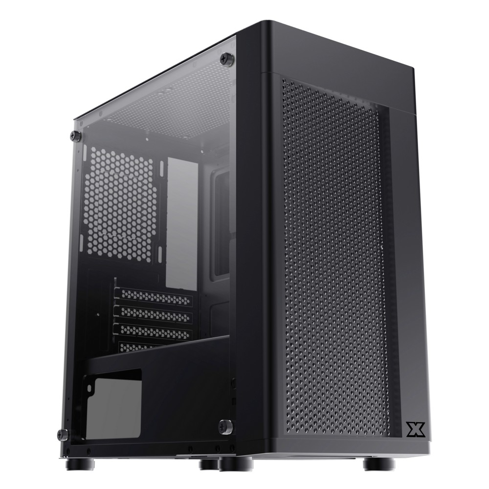 [Mã 55ELSALE1 giảm 7% đơn 300K] Vỏ Case Máy Tính XIGMATEK AERO BLACK 2F - M-ATX, 1 SIDE TEMPERED GLASS, 2 FAN X20F