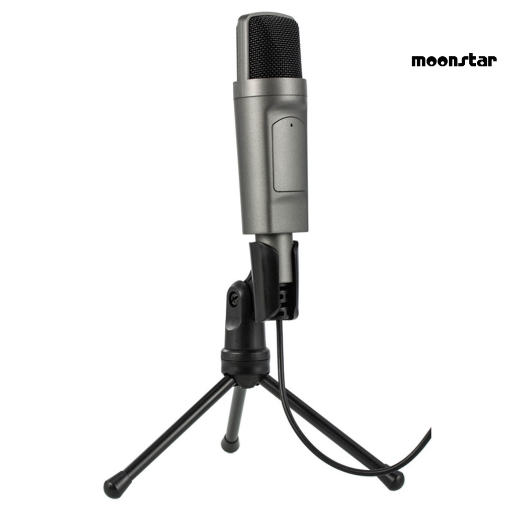 MN_moonstar 3.5mm/USB Plug Desktop Wired Microphone for Gaming/Singing/Live Streaming/Record